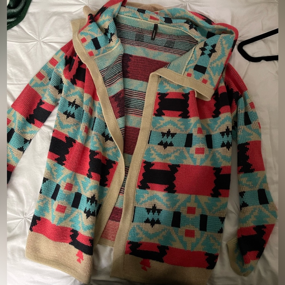 Aztec pattern cardigan